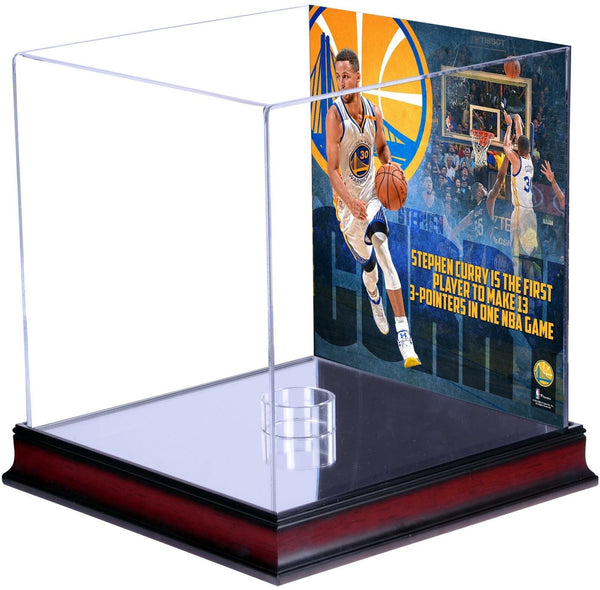 Stephen Curry Golden State Warriors Display Case w/3-Pointers Record Plate