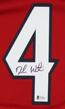 DeShaun Watson Signed Houston Texans Nike Elite Red NFL Jersey