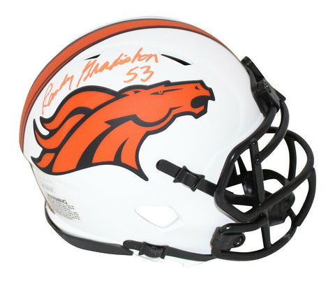 Randy Gradishar Autographed/Signed Denver Broncos Lunar Mini Helmet JSA 31472