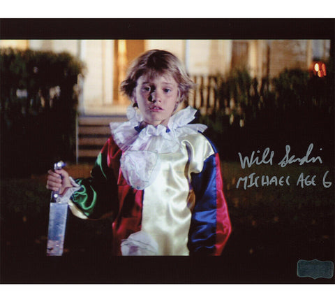 Will Sandin Signed Halloween Unframed 8x10 Photo - "Michael Age 6" Inscription