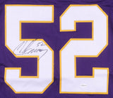 Chad Greenway Signed Minnesota Vikings Jersey (TSE COA) Pro Bowl Linebacker Iowa