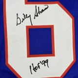 Autographed/Signed BILLY SHAW HOF 99 Buffalo Blue Football Jersey Beckett COA