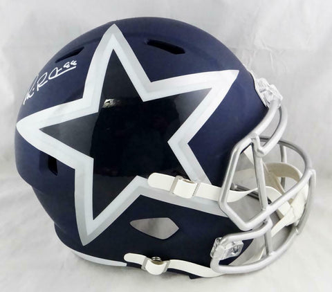 Michael Irvin Signed Dallas Cowboys F/S AMP Speed Helmet - Beckett Auth *White