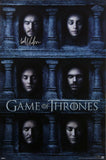 Kit Harington Signed Game of Thrones 24x36 Hall of Faces Poster