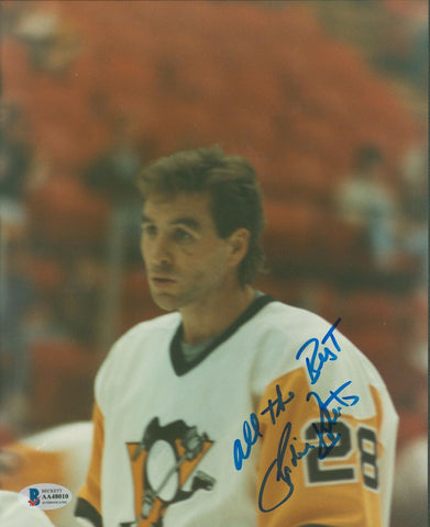 Penguins Gordie Roberts all the Best Authentic Signed 8x10 Photo BAS #AA48010