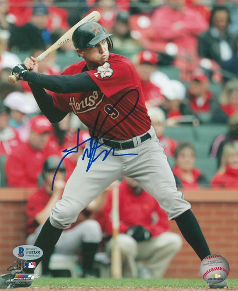 Astros Hunter Pence Authentic Signed 8x10 Photo Autographed BAS #T43285