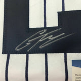 Autographed/Signed GLEYBER TORRES New York Pinstripe Baseball Jersey Beckett COA