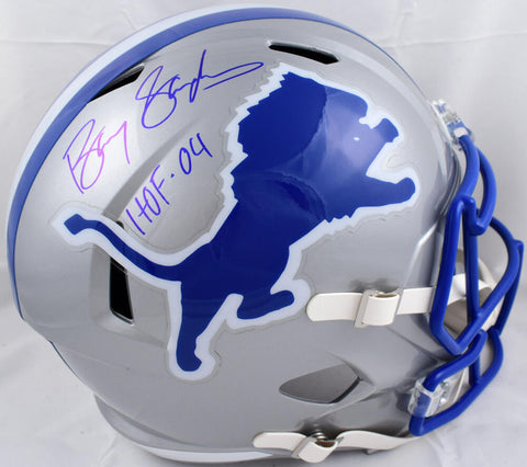 Barry Sanders Autographed Lions 83-02 F/S Speed Helmet w/HOF-Beckett W Hologram
