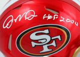 Joe Montana Autographed SF 49ers Flash Speed Mini Helmet w/HOF-Fanatics *White