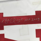 FRAMED Autographed/Signed BRETT HULL HOF 2009 33x42 Detroit White Jersey JSA COA