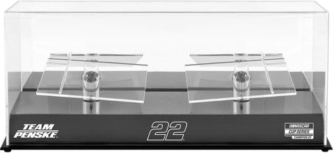 Joey Logano 2022 NASCAR Car Champion 2 Car Die Cast Display Case