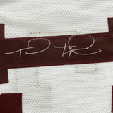 Autographed/Signed TUA TAGOVAILOA Alabama White College Football Jersey BAS COA