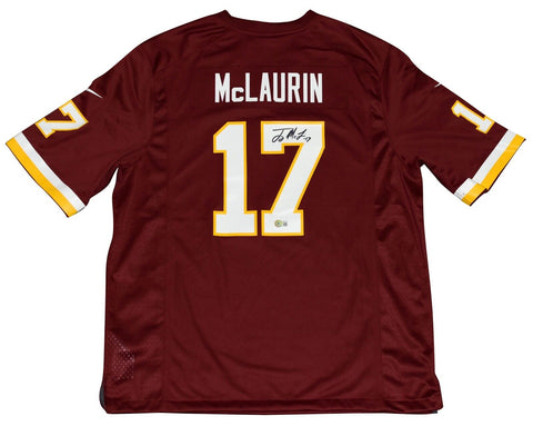 TERRY McLAURIN SIGNED WASHINGTON REDSKINS COMMANDERS #17 NIKE JERSEY BECKETT