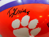Tee Higgins Autographed Clemson Tigers Schutt Mini Helmet w/Insc- Beckett W Holo
