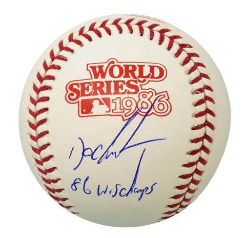 Dwight 'Doc' Gooden Signed Rawlings 1986 World Series Baseball w/86 Champs - SS