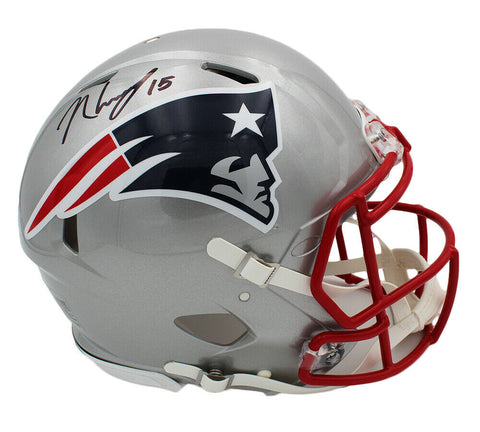 N'Keal Harry Signed New England Patriots Speed Authentic NFL Helmet