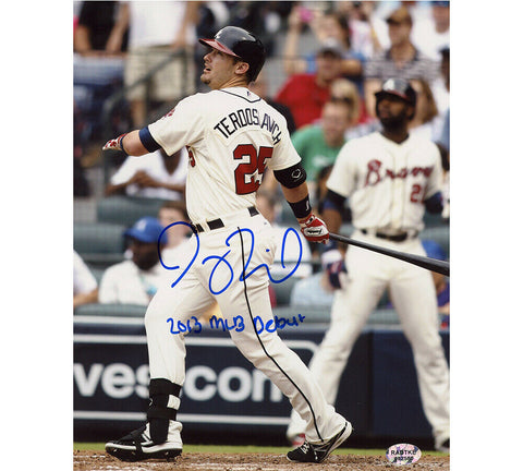 Joey Terdoslavich Signed Atlanta Braves Unframed 8x10 MLB Photo - Inscription
