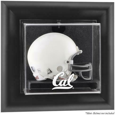 California Bears Black Framed Wall-Mountable Mini Helmet Display Case - Fanatics