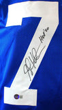Steve Hutchinson Autographed Blue Pro Style Jersey With HOF-Beckett W Holo*black