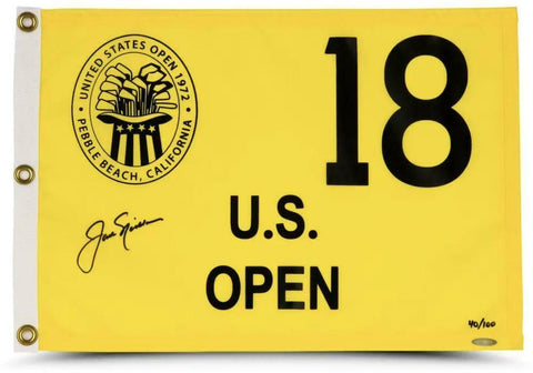 JACK NICKLAUS Autographed 1972 US Open Authentic Flag UDA LE 100