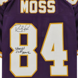FRMD Randy Moss Vikings Signed Mitchell & Ness Jersey "Straight Cash Homie" Insc