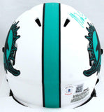 Mike Gesicki Autographed Miami Dolphins Lunar Speed Mini Helmet-Beckett W Holo