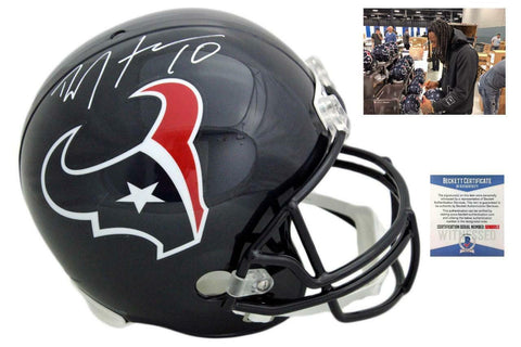 Deandre Hopkins Autographed SIGNED Houston Texans Helmet - Beckett Authentic