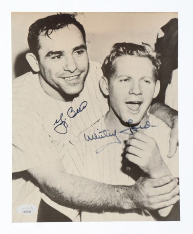 Yogi Berra & Whitey Ford Signed New York Yankees 8" x 10" Photo (JSA LOA)