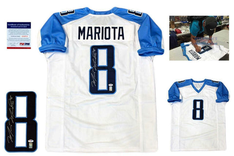 Marcus Mariota Autographed SIGNED Jersey - Beckett Authentic - White