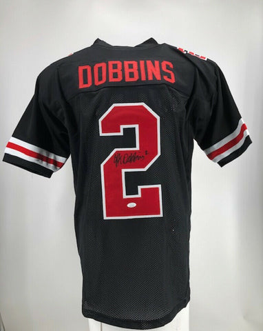 J.K Dobbins Signed Ohio State Buckeyes Jersey (JSA COA) 2019 Rose Bowl Champ R B