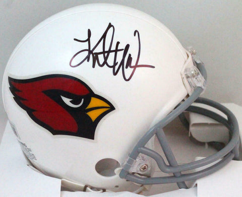 Kurt Warner Autographed Arizona Cardinals Mini Helmet-Beckett W Hologram *Black
