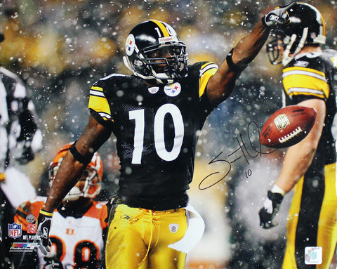 Santonio Holmes Autographed Pittsburgh Steelers 16x20 Photo 11699
