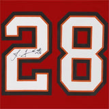 Framed Leonard Fournette Tampa Bay Buccaneers Signed Red Game Jersey