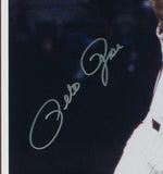 Pete Rose Signed Framed Philadelphia Phillies 16x20 Point Photo JSA