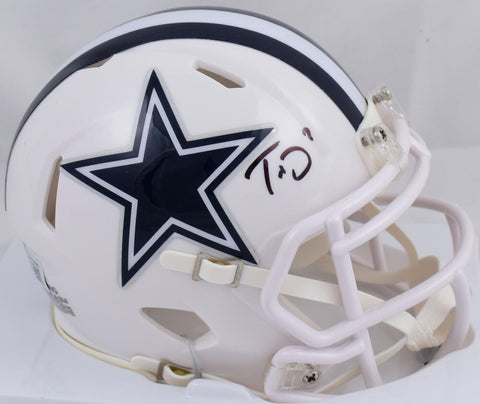 Trevon Diggs Signed Dallas Cowboys Speed Alt 2022 Mini Helmet- Beckett W Holo
