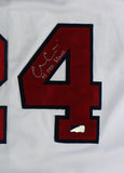 Evan Gattis Signed Atlanta Custom White Jersey with "El Oso Blanco" Inscription