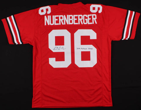 Sean Nuernberger Signed Ohio State Buckeyes Jersey Inscribd 2014 National Champs