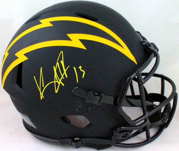 Keenan Allen Signed LA Chargers Authentic Eclipse F/S Helmet -Beckett W *Yellow