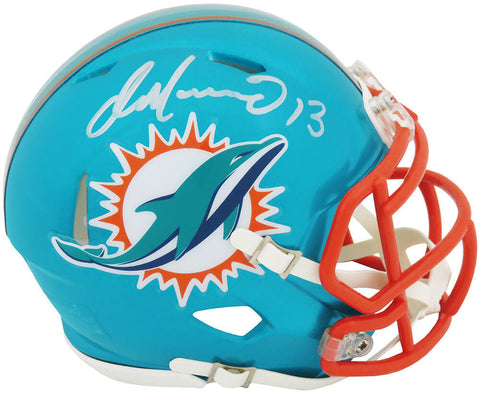 Dan Marino Signed Miami Dolphins FLASH Riddell Speed Mini Helmet -(SCHWARTZ COA)