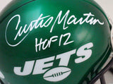 Curtis Martin Signed NY Jets 2019 TB Mini Helmet w/ HOF- PSA/DNA *White