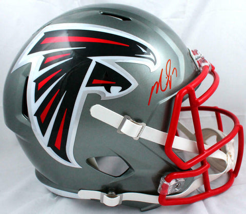 Michael Vick Autographed Atlanta Falcons F/S Flash Speed Helmet-Beckett W Holo