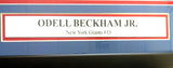 GIANTS ODELL BECKHAM JR. AUTOGRAPHED SIGNED FRAMED BLUE JERSEY JSA 102690