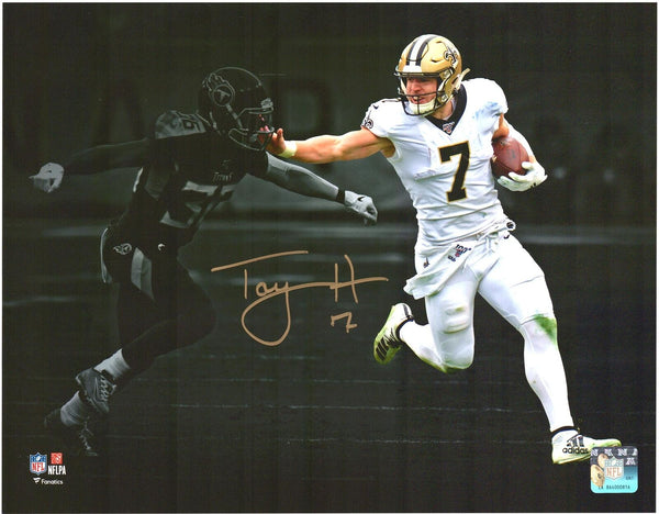 Taysom Hill New Orleans Saints Signed 11' x 14' White Jersey