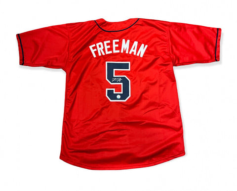 Freddie Freeman Signed Atlanta Braves Jersey / 2021 World Champion 1st Baseman
