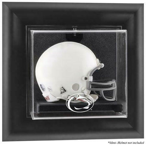 Penn State Black Framed Wall-Mountable Mini Helmet Display Case - Fanatics