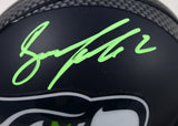 Drew Lock Autographed Seattle Seahawks Mini Helmet-Beckett W Hologram *Green