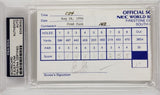 Ernie Els & Fred Funk Dual Signed World Series of Golf Official Scorecard (PSA)