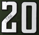 Brian Dawkins Signed Philadelphia Eagles 35" x 43" Framed Green Jersey (JSA COA)
