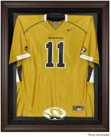 Missouri Tigers Brown Framed Logo Jersey Display Case - Fanatics Authentic