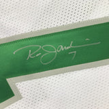 Autographed/Signed RON JAWORSKI Philadelphia White Football Jersey JSA COA Auto